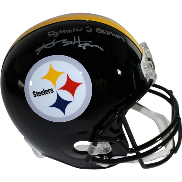 Antonio Brown Signed Pittsburgh Steelers Proline Authentic Helmet w/ "Business is Boomin" Insc