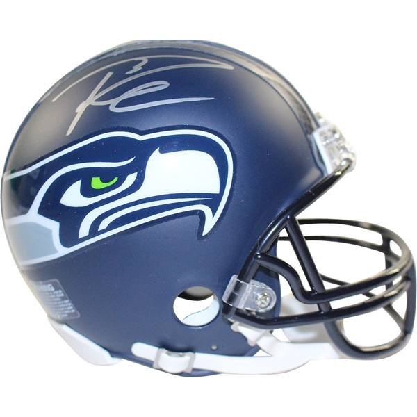 Russell Wilson Signed Seattle Seahawks Mini Helmet (Russell Wilson Auth)