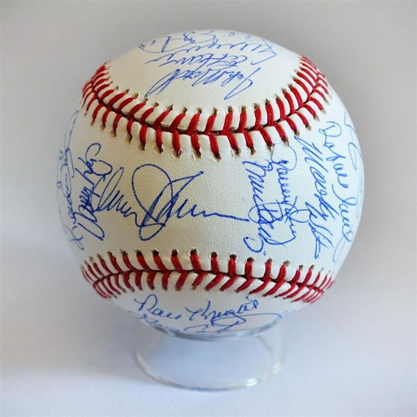 1986 World Champion New York Mets Team signed Baseball 
