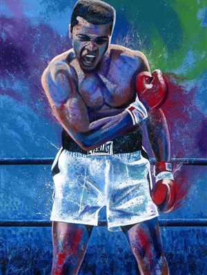 Muhammad Ali Giclee on canvas by World Renowned Artist Bill Lopa