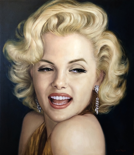 Marilyn Monroe Original Painting on Canvas by Artist Doo S. Oh