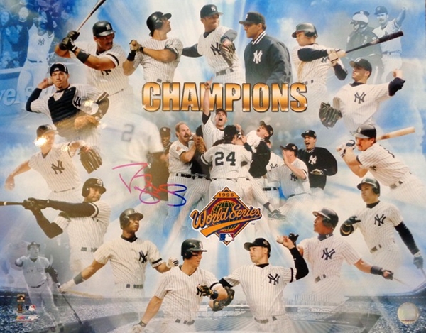 1996 NY Yankees World Series Champions 11x14 Photo Collage Signed by Darryl Strawberry NO RESERVE