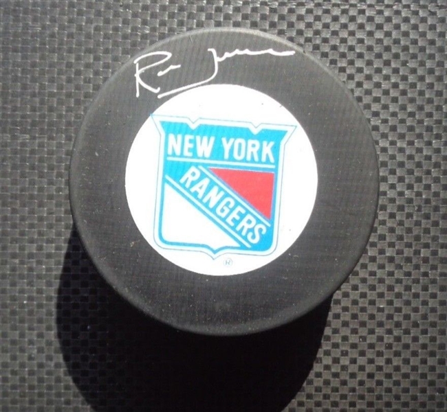 RON DUGUAY SIGNED NEW YORK RANGERS OFFICIAL NHL HOCKEY PUCK No Reserve