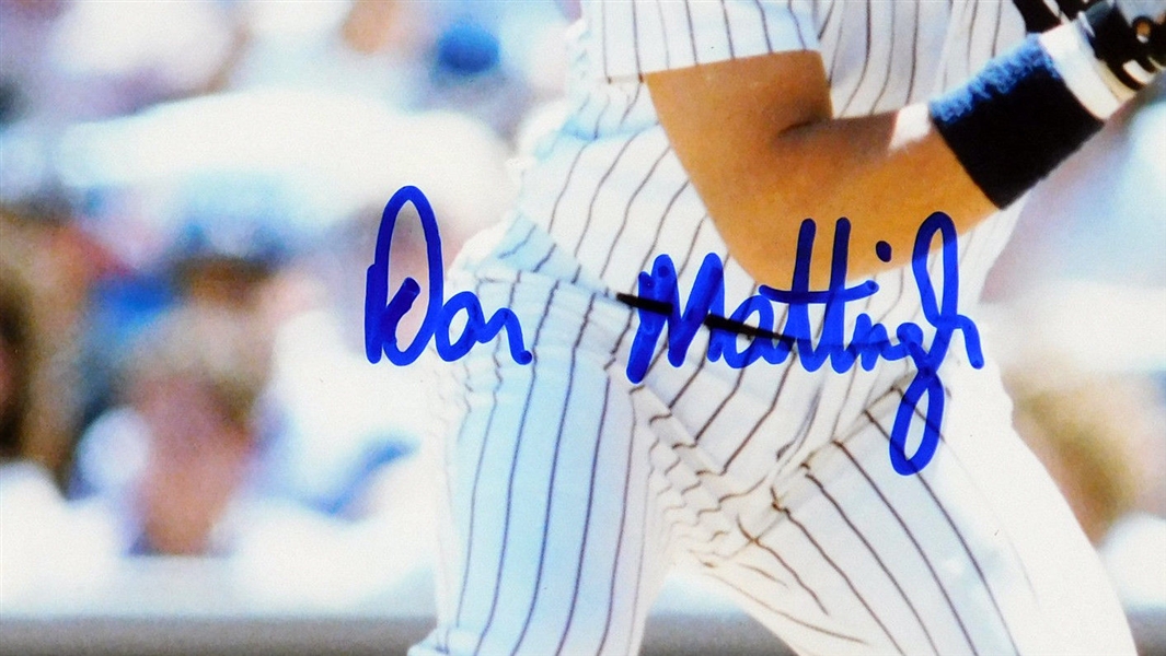 Lot Detail - Don Mattingly Autographed New York Yankees Road