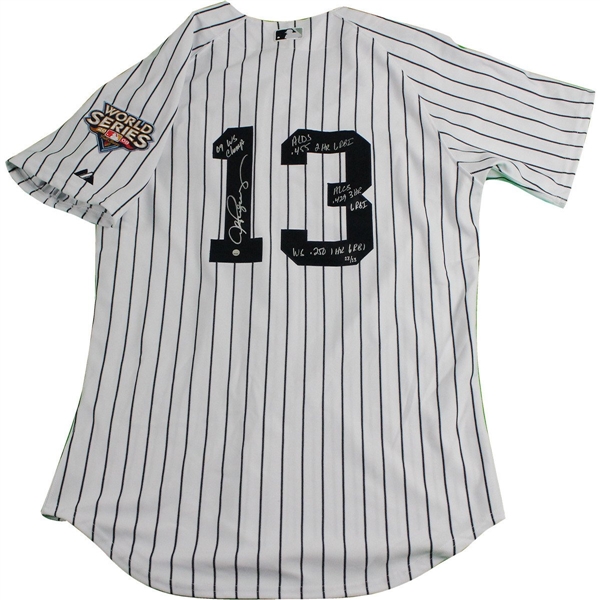 Alex Rodriguez Signed 2009 WS 4 Inscription Stat Yankees Authentic Home Jersey w/2009 WS Patch (LE/13)