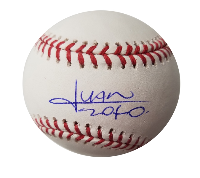 Braves Young Superstar Juan Soto Autographed OML Baseball MLB Authenticated