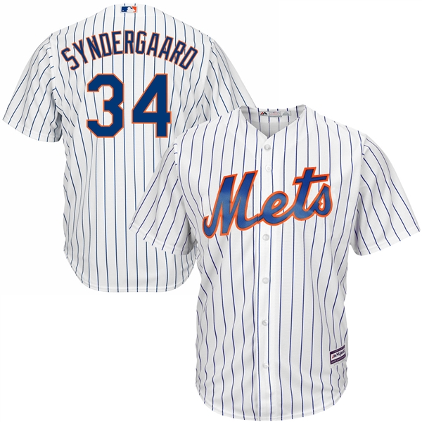 Noah Syndergaard Mets Mens White Home Cool Base Player Size L Jersey NO RESERVE