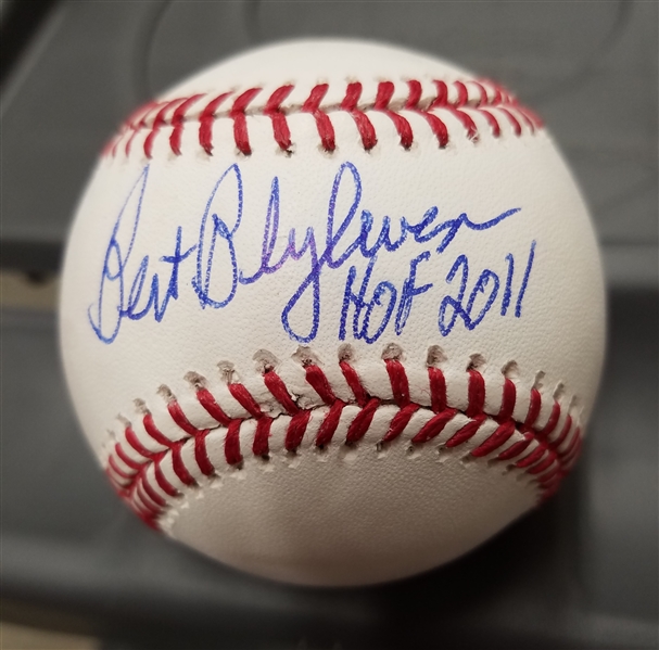 Bert Blyleven Twins OML Baseball with HOF 2011 Inscription MLB Authenticated 