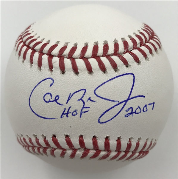 Cal Ripken Jr. "HOF 2007" inscription Autographed Baseball CRJ Cerified
