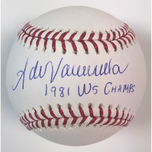 LA Dodgers Fernando Valenzuela Autographed Ball with "1981 WS Champs" Inscription MLB Certified