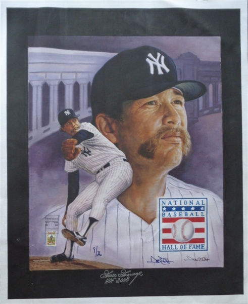 GOOSE GOSSAGE SIGNED HOF Tribute FINE ART GICLEE on CANVAS by DOO S. OH LE 9/26 PIFA Certified Autograph