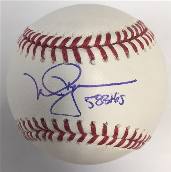 Mark McGwire Cardinals Signed OML Baseball w/583 HRs inscription MLB Authenticated