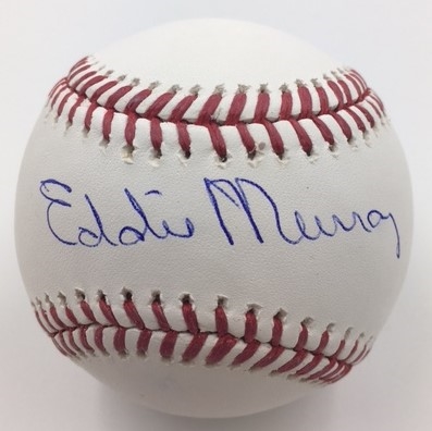 Eddie Murray Orioles Autographed OML Baseball MLB Authenticated