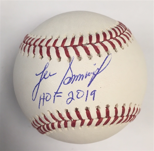 Lee Smith As & Los Angeles Dodgers Signed Baseball with HOF 2019 Inscription MLB Certified
