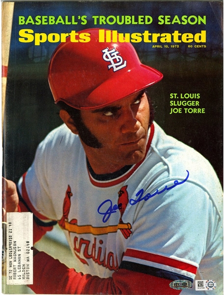 Joe Torre  Signed Sports Illustrated Magazine 4/10/1972