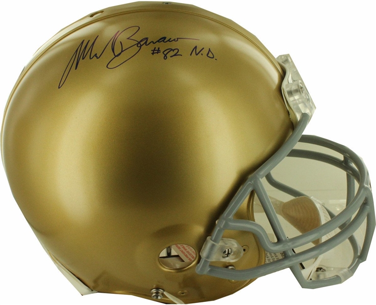 Mark Bavaro Notre Dame Full Size Helmet w/ "#82 ND" Insc.