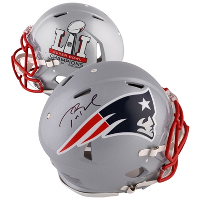 Tom Brady New England Patriots Autographed Riddell Super Bowl LI Champions Speed Pro-Line Helmet - TRISTAR