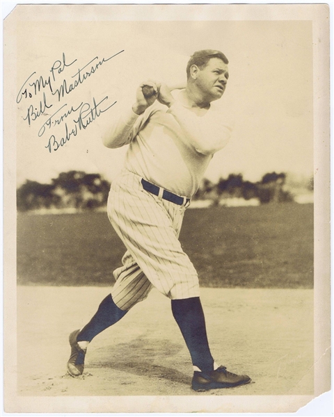 Babe Ruth Signed Vintage Yankees 8x10 Photo BOLD MINT 9 Autograph JSA Letter coa