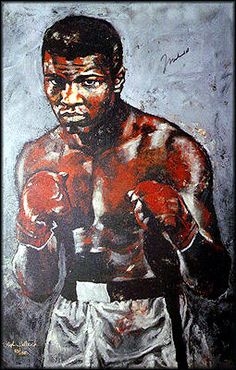 Muhammad Ali Signed Art by Stephen Holland