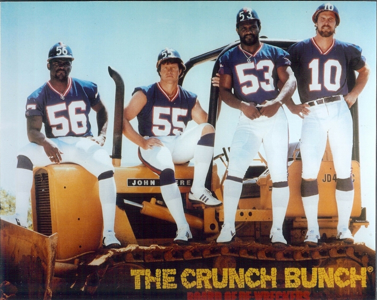 NY Giants HUGE 20x24" Crunch Bunch Photo of Lawrence Taylor Brad Van Pelt Harry Carson & Brian Kelly NO RESERVE