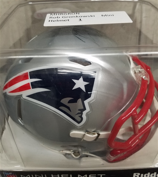 Rob Gronkowski Patriots Signed Autographed Mini Helmet MLB Certified