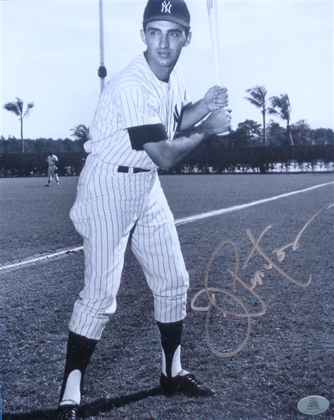 Joe Pepitone NY Yankees Signed 8x10 Batting Stance Photo WYWHP Certified No Reserve