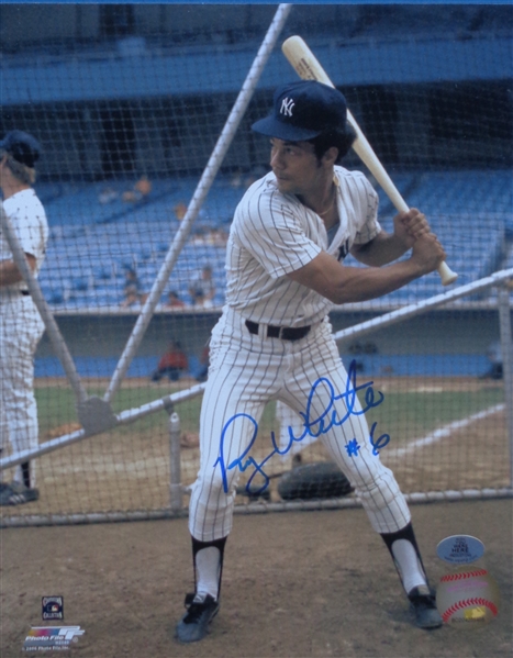 Roy White NY Yankees Signed 8x10 Batting Photo WYWHP Certified No Reserve