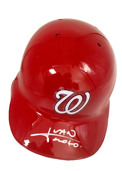 WASHINGTON NATIONALS YOUNG SUPERSTAR Juan Soto Autographed Full Size Helmet MLB Authenticated