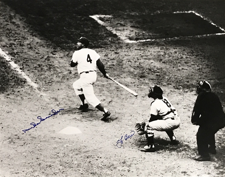 Yogi Berra Yankees and Duke Snider Dodgers Autographed 16x20 Photo MLB Certified