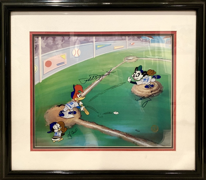 New York Yankees "Pinstripe Heroes" Signed Hand Painted Cartoon Art Cel Limited Edition 