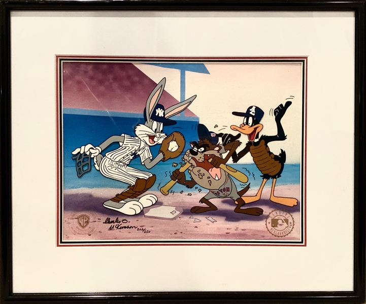Charles McKimson Signed Warner Bros. "Yer Out" 18 x 16 Animation Cel Limited Edition