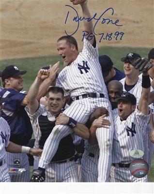 New York Yankees: David Cone Signed Perfect Game 8X10 Photo Raw W/ Inscription P.G. 7/18/99 
