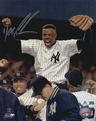Dwight"Doc" Gooden Signed New York Yankees 8x10 Celebrating Photo