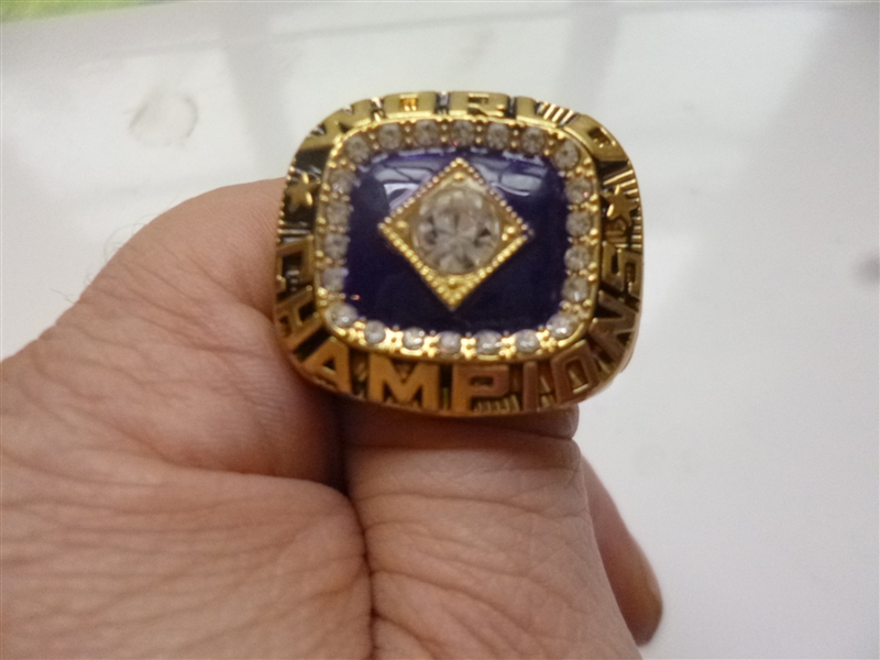 New York Yankees Cliff Johnson Replica Gold Tone 1978 World Series Ring 
