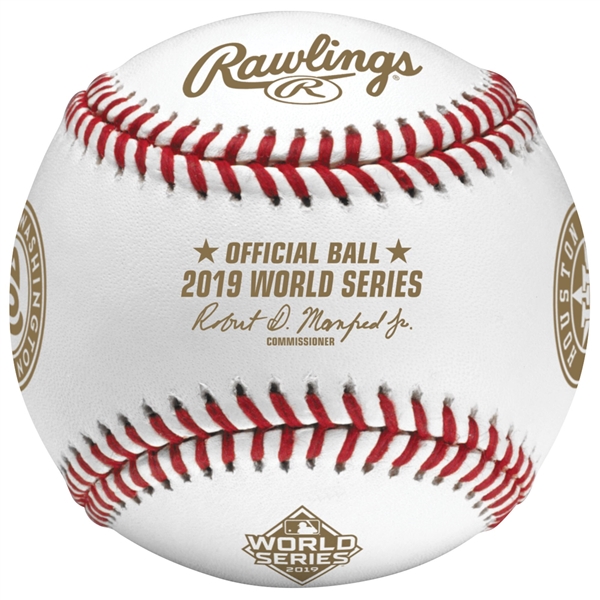 Houston Astros vs. Washington Nationals 2019 World Series Matchup Unsigned Baseball