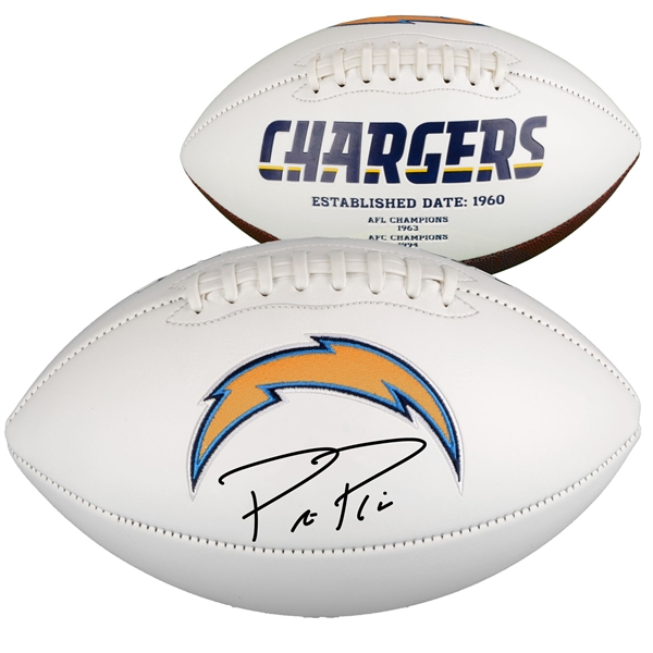 Philip Rivers Los Angeles Chargers Autographed White Panel Football