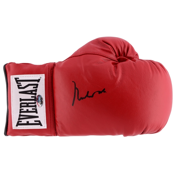 Muhammad Ali Autographed Red Boxing Glove with PSA Grade "10" Authentication  - PSA/DNA