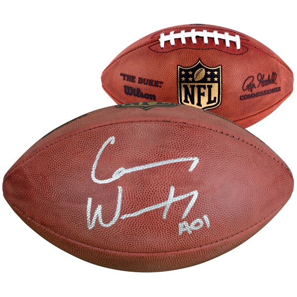 Carson Wentz Philadelphia Eagles Autographed Duke Pro Football