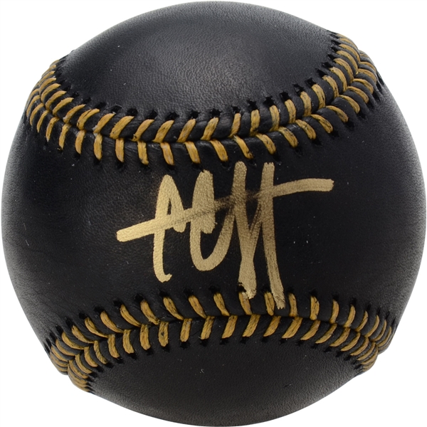 CC Sabathia New York Yankees Autographed Black Leather Baseball