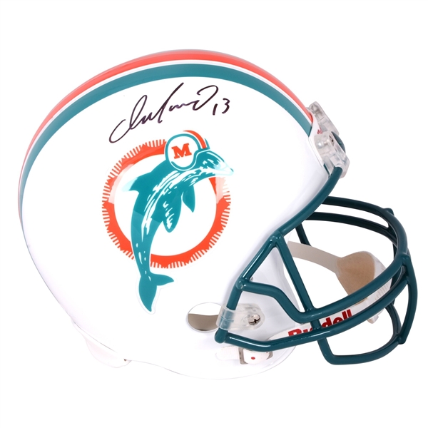 Dan Marino Miami Dolphins Autographed Riddell Replica Throwback Helmet