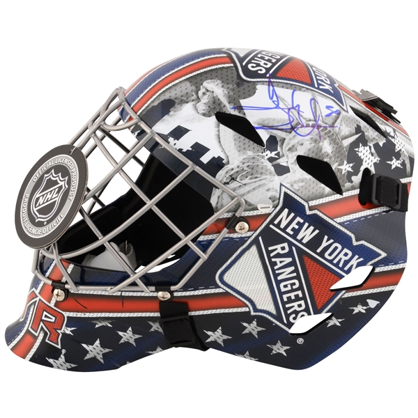 Henrik Lundqvist New York Rangers Autographed Full Size Goalie Mask 