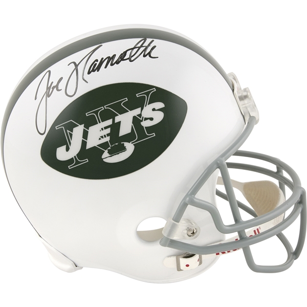 Joe Namath New York Jets Autographed Riddell Replica Throwback Helmet