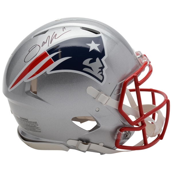 Julian Edelman New England Patriots Autographed Riddell Speed Authentic Helmet