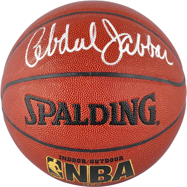 Kareem Abdul-Jabbar Los Angeles Lakers Autographed Spalding Indoor/Outdoor Basketball