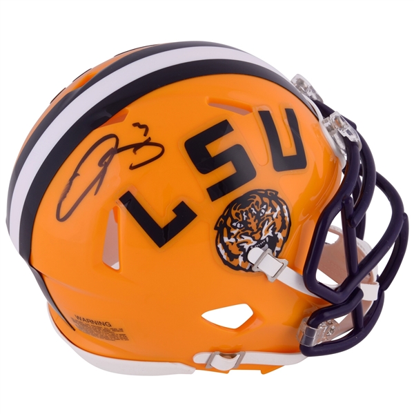 Odell Beckham Jr LSU Tigers Autographed Riddell Speed Mini Helmet