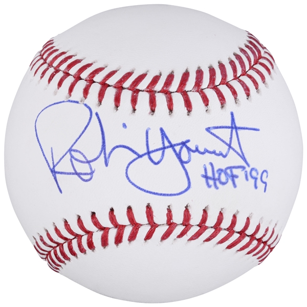 Rawlings Robin Yount Milwaukee Brewers Autographed Baseball with "HOF 99" Inscription