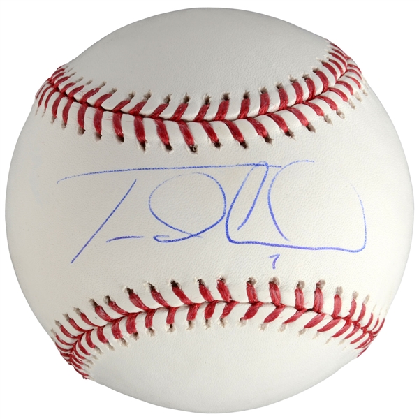 Travis dArnaud New York Mets Autographed Baseball