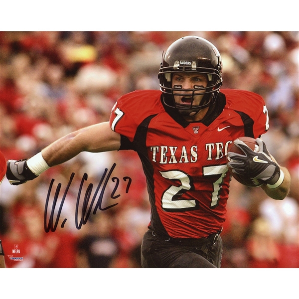 Wes Welker Texas Tech Red Raiders Autographed 8" x 10" Photograph