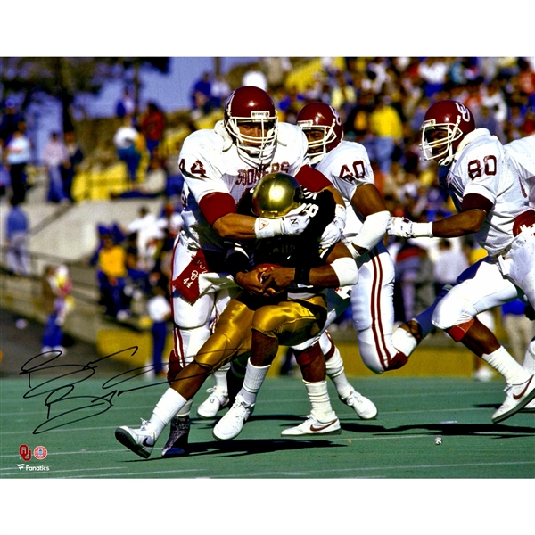 Brian Bosworth Oklahoma Sooners Autographed 16" x 20" Tackle Photograph