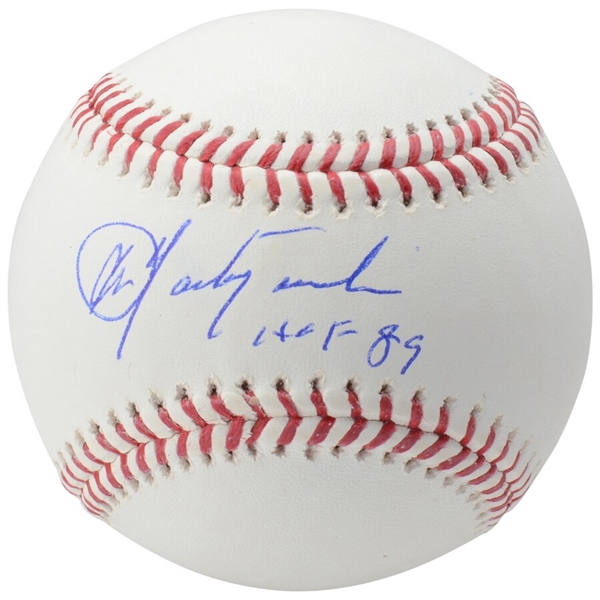 Carl Yastrzemski Boston Red Sox Autographed Baseball with "HOF 89" Inscription